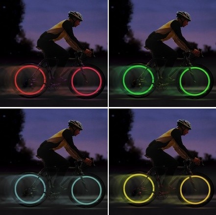 stk. LED lys til cykel ventil.